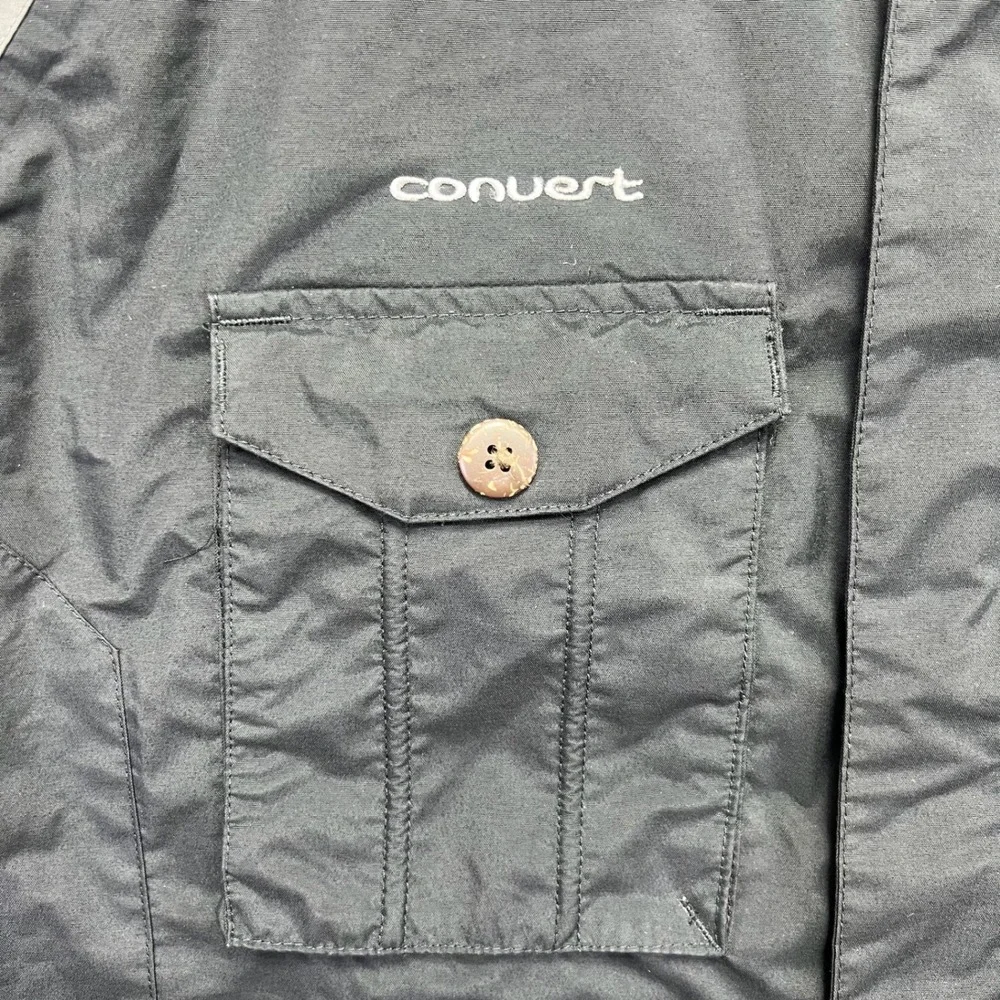 Columbia Jacket Mens XL Black Gray Convert Omni-Tech Ski Snowboard Fleece Lined